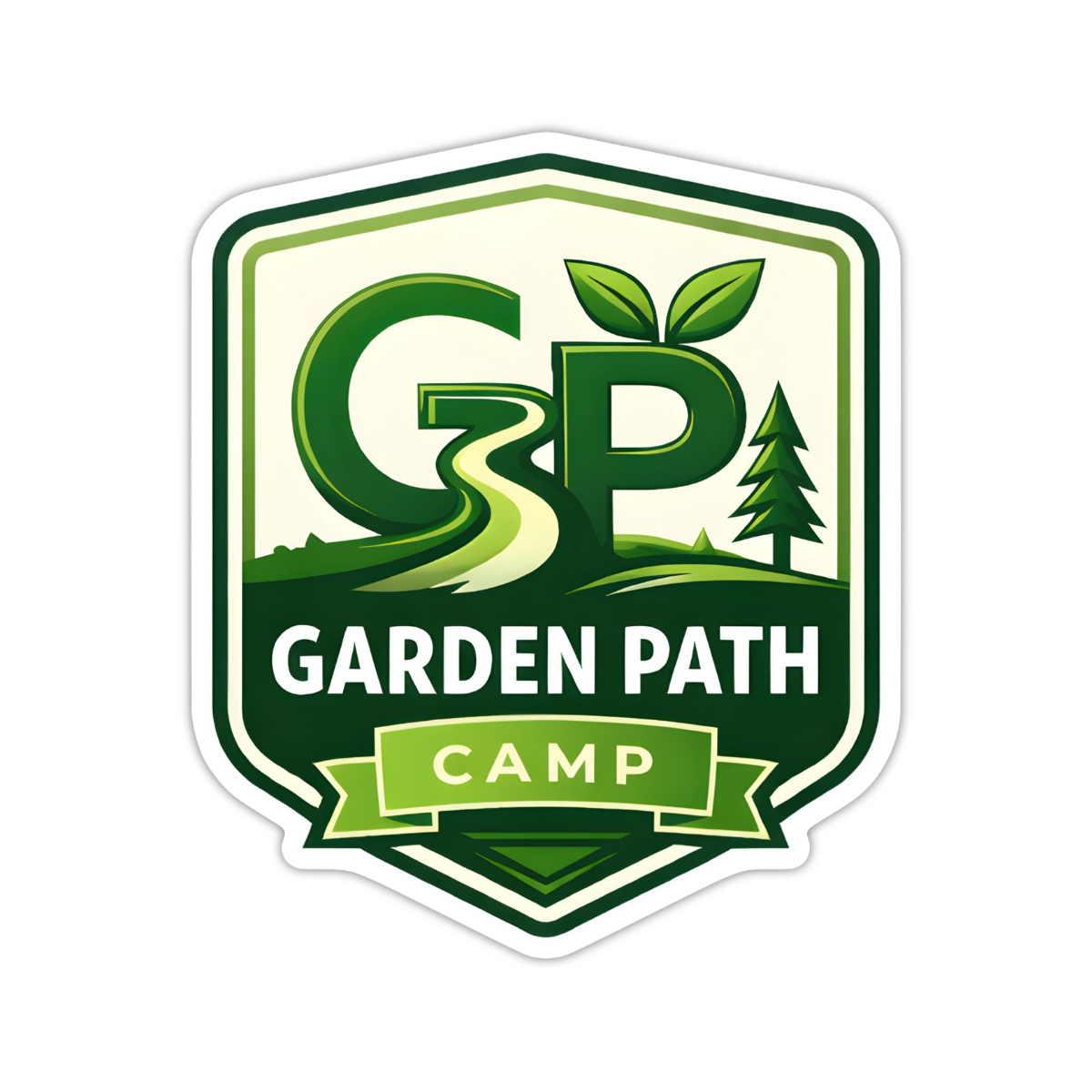 Garden Path Camp Sticker